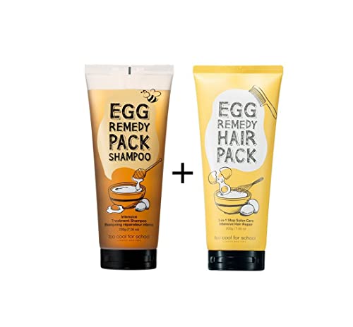 Too Cool For School - Egg Remedy Hair Set | Shampoo + Hair Pack #TOP23