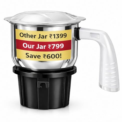 Image of 100% Compatiable for Bosch Mixer Grinder | Replacement For Bosch Mixer Jar 750 w | 1 year Guarantee (Black) (Black and Clear)