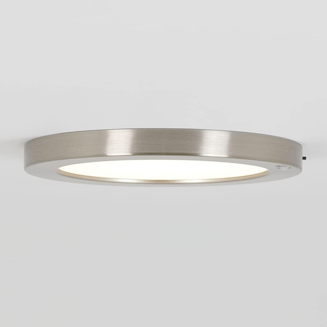 artika Lumo 2 Pack 8" LED Closet Light with Motion Sensor, Brushed Nickel, Use in Wardrobe, Walk-in, Under Cabinet, Garage - 1200 Lumens 4000 Kelvin