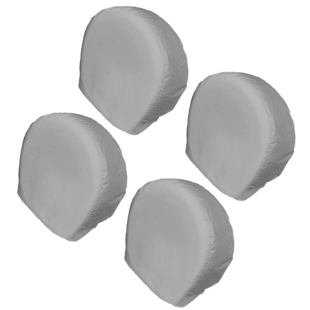 Lot de 4 Housses de Pneu pour Roues de Camping-Car, 420D Oxford Imperméables Universelles pour Remorque, Camping-Car, Camion, SUV Convient aux pneus de 48 à 106 cm de Diamètre