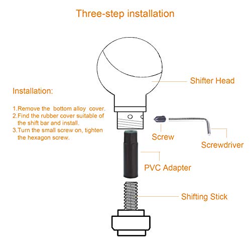 Arenbel Skull Shift Knob Gear Stick Lever Shifter Handle Fit Most Manual Automatic Transmission Cars Trucks, Black #TOP6