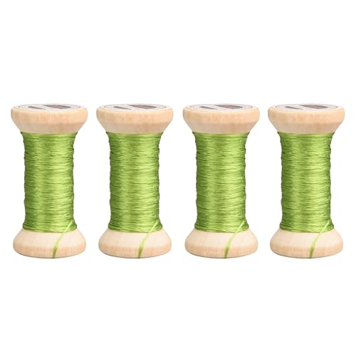 Image of 100% Mulberry Hand Dyed Silk Embroidery Thread, Embroidery Floss, 4 Spools Each 24 Yards (04-3)