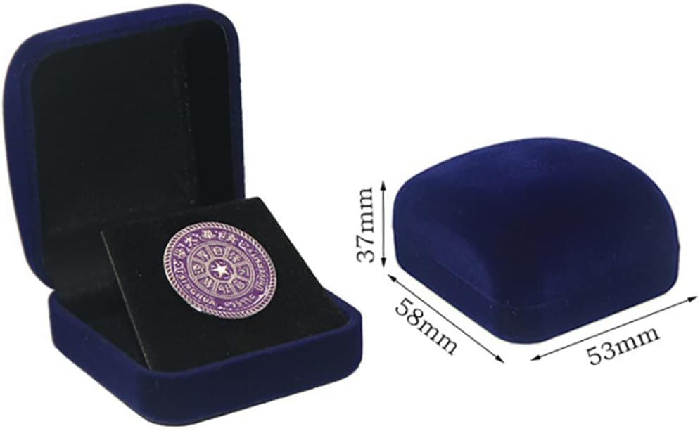 AEIOFU Medal Box Velvet Display Box for Medal and Coin Collections Presentation Box Display Case Medal Presentation Box Coin Collectors Display Box Medal Display Box for Single Coin. : Office Products