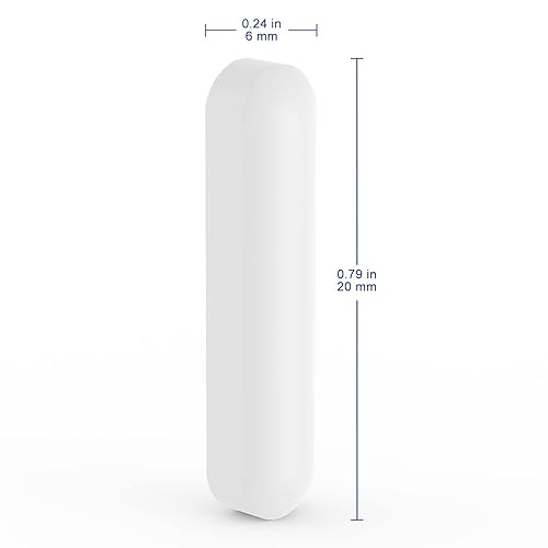 Miniatura 2 de Juego de 5 barras de agitación, 0.787 in, recubiertas de PTFE, mezclador de laboratorio blanco para agitadores, paquete de 5