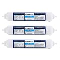 Hydronix ICF-10Q/3 Inline Post Activated Carbon Water Filter Replacement Cartridge with 1/4-Inch Quick Connect for Refrigerator, Ice Maker, RO Reverse Osmosis System, 2000 Gallons (3 Pack)