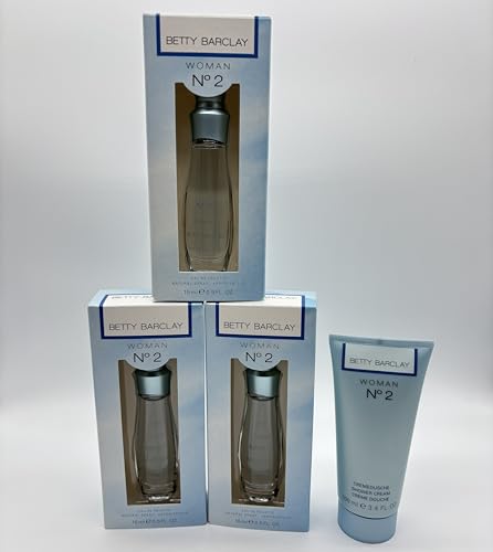 COSMEUROP PARFUMS Betty barclay n° 2 nr. 2 3 x 15 ml eau de toilette 100 ml duschgel