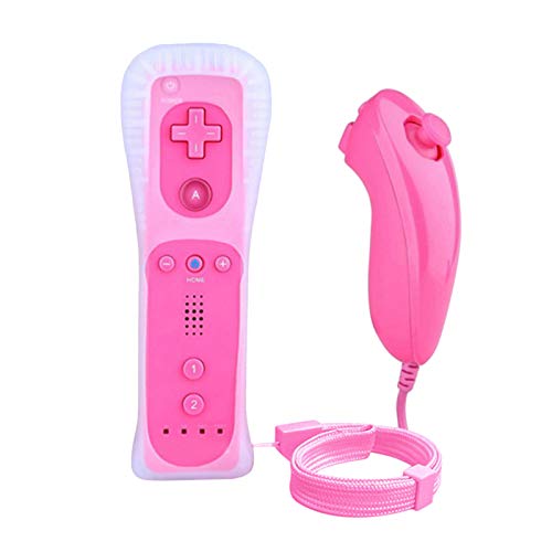 Homyl Gesto Controlador e Nunchuck Game Controller Remoto para Console, Rosa