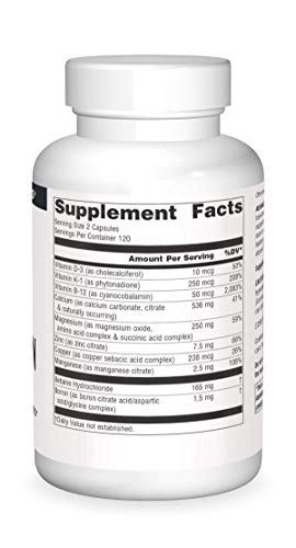 Source Naturals Advanced Triple Boron With Calcium Capsule, 240 Count #TOP2