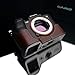 Gariz XS-CHA7M4BR Genuine Leather Half Case for Sony A7IV (NOT for A7RIV), Brown
