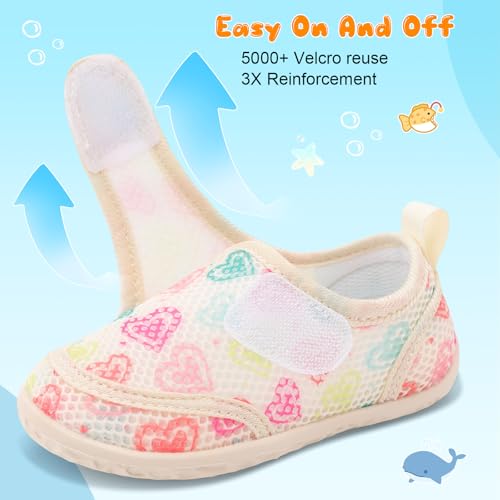 Image of FEETCITY Toddler Water Shoes Boys Girls Swim Shoes Quick Dry Kids Aqua Socks Barefoot for Beach Swimming Pool