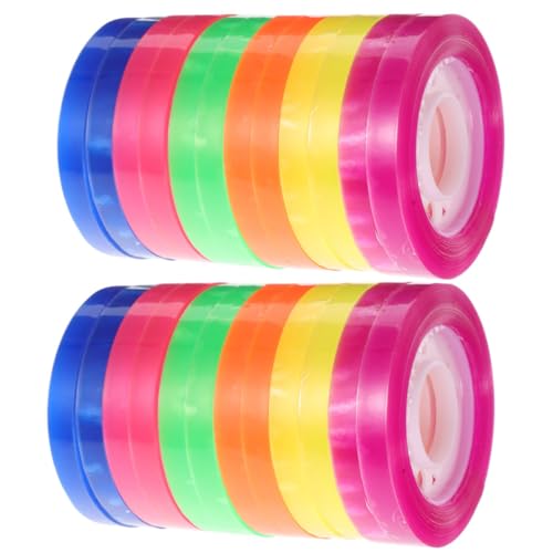 Cinta adhesiva de vinilo arcoíris para manualidades y decoración