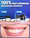 Rotierend Elektrische Zahnbürsten für Erwachsene und Kinder mit 8 Aufsteckbürste, Electric Toothbrush mit Wandhalterung Ladestation, 5 Putzmodi und Reiseetui, 60 Tage Akkulaufzeit