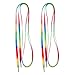 perfk 1x Coppia di Lacci Pattini a Rotelle Skateboard Corda Longboard Sostituzione - Arcobaleno, 180x1cm