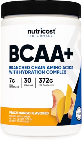 Nutricost Nutricost BCAA + Hydration Powder (Peach Mango) 30 Servings sold by Nutricost - Amazon Seller - US