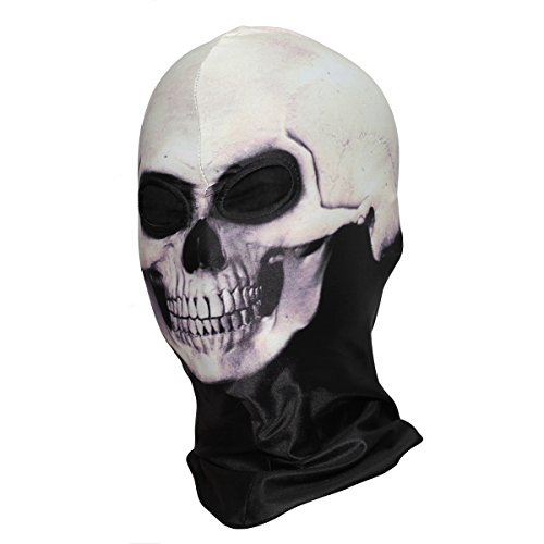 Wtactful 3D Skeleton Lycra Masks Scary Skull Balaclavas Ghost Headwear Bone Cosply Costume Halloween Party Ski Full Face Mask #TOP3