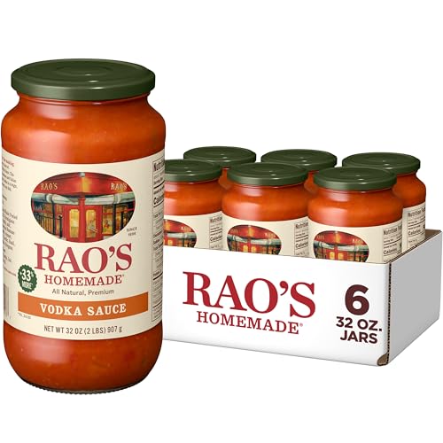 Rao's Homemade Vodka Sauce Made with Italian Tomatoes, 32 oz (Pack of 6)