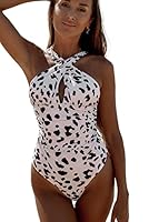 Boldgal Women's Leopard Print Plus Size One Piece Swimsuit (RRPIRRQS_White_2X-Large)