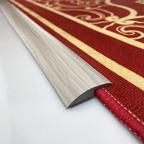 10Ft Floor Transition Strip,Carpet To Tile Transition Strip,Self Adhesive - Pvc Carpet And Floor Edge Trim,For Threshold Transitions Less Than 5Mm In Height,Wood To Tile(Grey) #TOP21