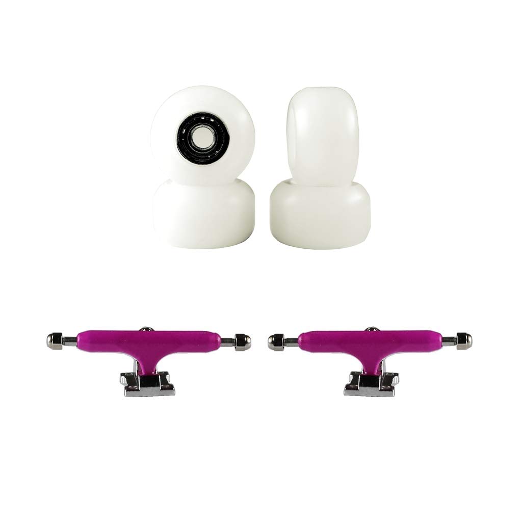 SOLDIER BAR Fingerboards Parts(PRO Fourth Generation) White Wheels (Gift Eagle Trucks Light Red)
