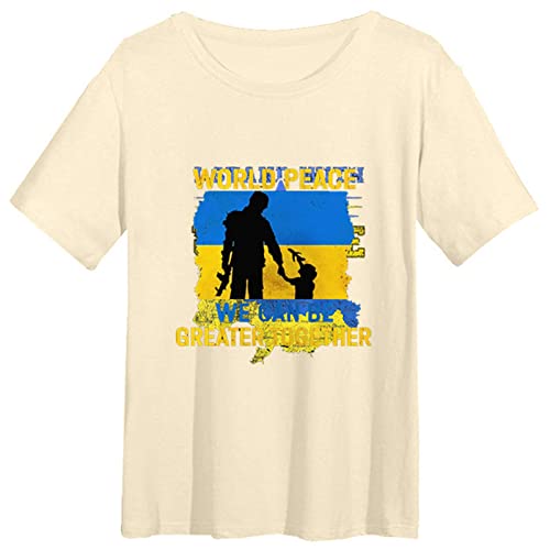 T-Shirt Ukraine Amour et Paix Mondiale pour Partager un Message d'Espoir