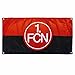 Produktbild 1. FC Nürnberg FCN Zimmerfahne Fahne - 140cm x 70cm - Original 1. FC Nürnberg Lizenzprodukt - Zaunfahne Flagge Club