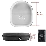 Geekria Shield Headphones Case Compatible with JBL TUNE 760NC/750NC/720BT, Live 770NC, Replacement Hard Shell Travel Carrying Bag with Cable Storage (Dark Grey) - Image 4