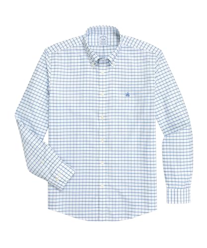 [Brooks Brothers] [ブルックスブラザーズ] ストレッチオックスフォード GFロゴ シーズナルパターン カジュアルシャツ Regular Fit 100227190 ブルー M