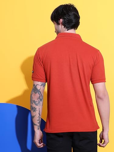 Image of Men's Polo T-Shirt Cotton Casual Comfortable Relaxed Fit Regular Collar Neck Stylish Half Sleeves Daily Office Formal Wear T-Shirt for Men