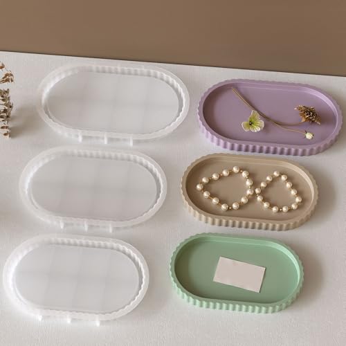 Moule cendrier ovale silicone facile à démouler pour déco - 6