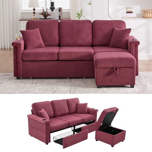 WDYLWFHW 76'' Sectional Sofa Couches for Living Room 3 Seat