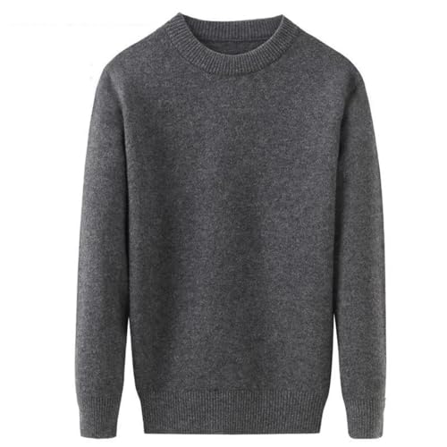 Vsadsau Men Crew Neck Wool Sweater Casual Knit Pullovers Sweater Thick Solid Warm Long Sleeve Jumpers2