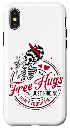 Free Hugs Don't Touch Me y[A X}zP[X iPhone X/XS p