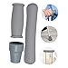 HOLIDYOYO 2 Sets Nonslip Crutch Handles with Cushioned Armpit Pads and Replacement Tips Ergonomic Rubber Handles for Comfortable Secure Hold Easy to Install Walking Cane Accessories for