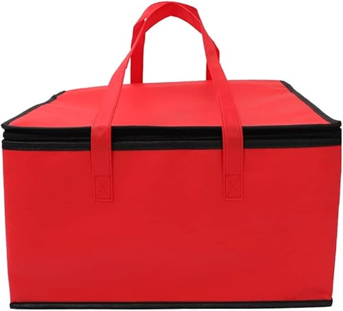 Calentador de bolsas de alimentos aisladas 10 pulgadas resistente al agua grande bolsa de transporte de comestibles calientes para restaurante