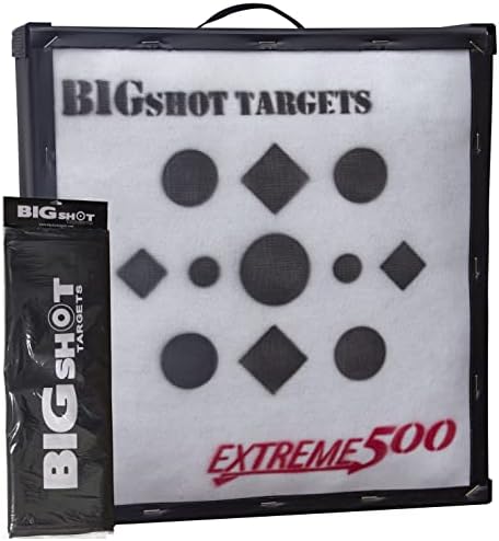 BIGSHOT Iron Man Extreme 500 fps Target with Heavy Duty Weather Cover, White, 24″, for Crossbow and Compound