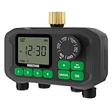 RESTMO Sprinkler Timer for Outdoor Hose Faucet 4 Zone, Up to...