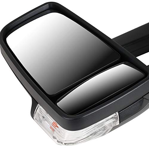 Oe Style Powered+Heated+Led Turn Signal Driver Left Side View Mirror Compatible With Mercedes Benz Dodge Sprinter 10-14 #TOP2