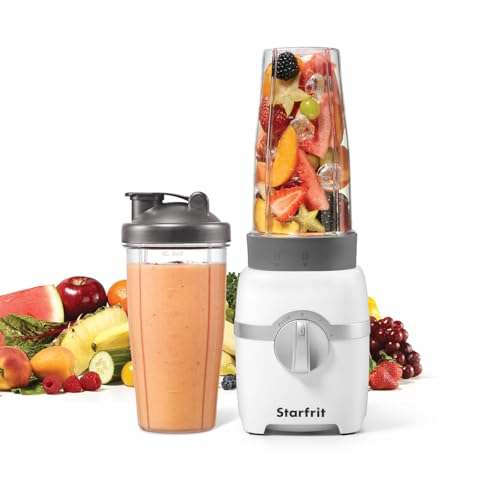 Personal Blender 7PC Set - Two 828ml Cups - Two Blades - High Low & Pulse Modes - 300W - Perfect for Smoothies And Crush Ice!