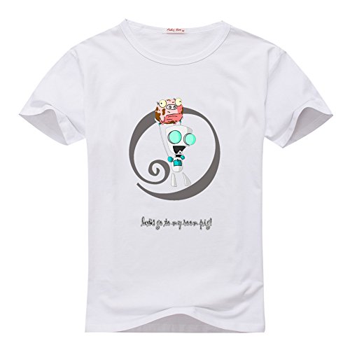 T-shirt Invader Zim Gir pour ado bleu marine en taille L 12-14 ans