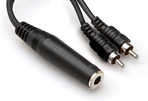 Hosa YPP-106, Y Cable, 1/4 in TSF to Dual 1/4 in TS