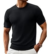PJ PAUL JONES Men's T-Shirts Crewneck Short Sleeve Tee Textured Knit Pullover Tops