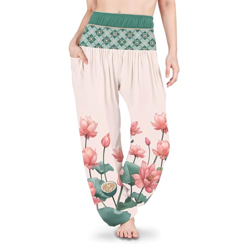 Sarouel de yoga bohème pour femme Atiya Aty-hp002 en taille unique