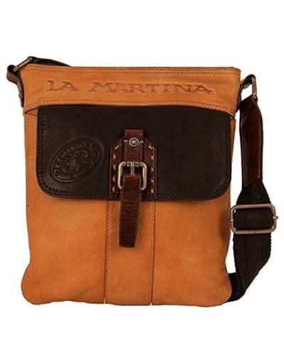 Sac bandoulière La Martina Roble Cognac le cadeau idéal en cuir pour homme