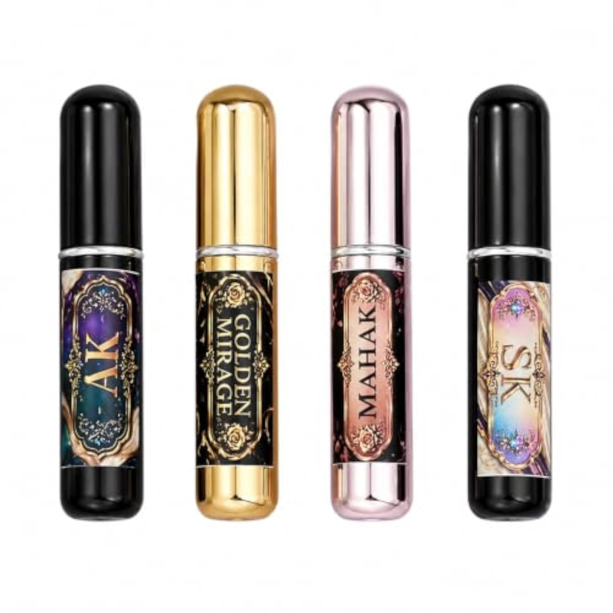 4pc Refillable Perfume Atomizer Spray Bottles, 5ml