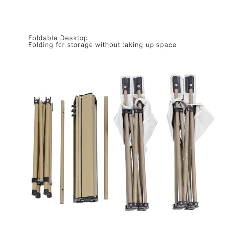 Ensemble chaises de table de camping pliantes aluminium Ausla
