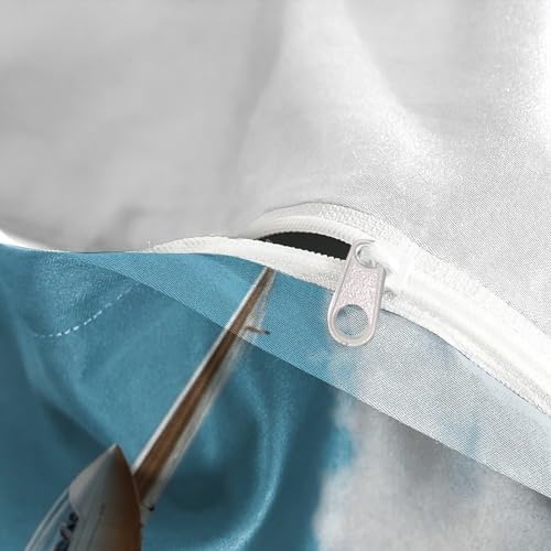 Housse de couette imprimé 3D planeurs en microfibre résistante - 8