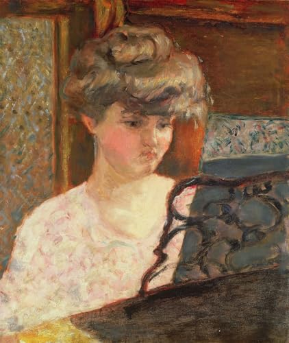 Lienzo Al piano de Pierre Bonnard cuadro mural de alta fidelidad cromática