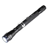 inkl. Magnet UNITEC 77893 LED Teleskop Taschenlampe mit Magnet, schwarz