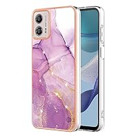 Marmor-Handyhülle Für Motorola Moto E13 – Mit 360° Drehbarem Ständer, Pink Marble