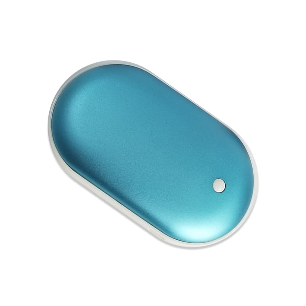 Scaldamani Ricaricabile 2 Pack USB Riutilizzabile Power Bank Elettrico Portatile Riscaldatore Tascabile 5200mAh Batteria A Doppia Faccia Scaldamani Regalo per Uomo Donna Inverno All'aperto Raynauds